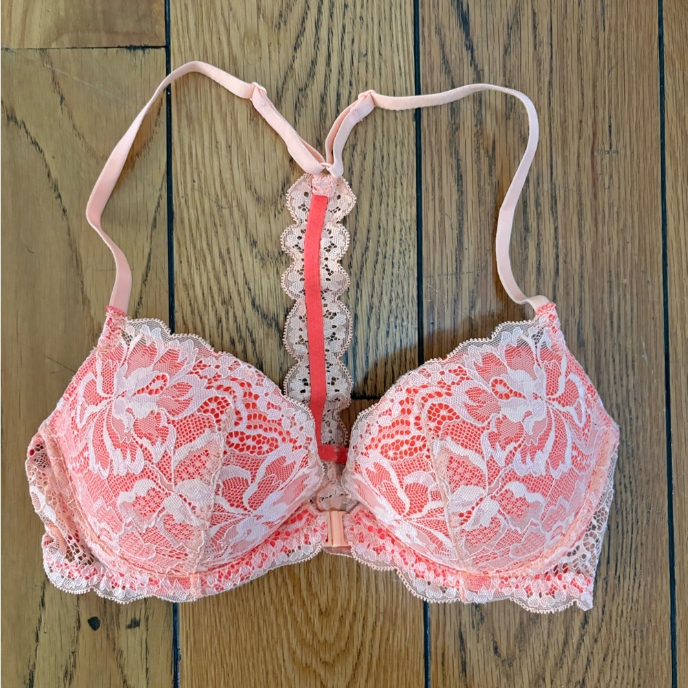 PINK Victoria's Secret date racerback front closure bra - Picture 1 of 2